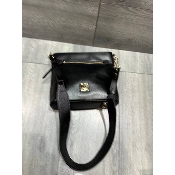 Dooney & Bourke Saffiano Black Leather Zip Crossbody Shoulder Bag B000478 - Picture 6 of 16